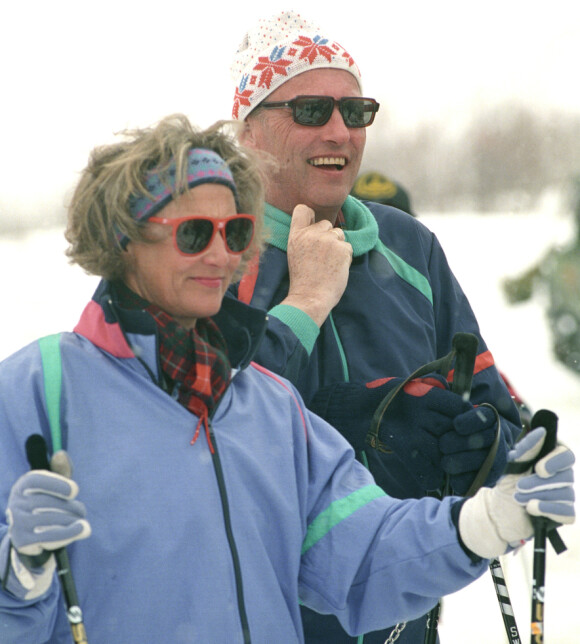 1992: Dronning Sonja og kong Harald på påskeferie for 28 år siden. Foto: Terje Bendiksby NTB / Scanpix 1992: Dronning Sonja og kong Harald på påskeferie for 28 år siden. Foto: Terje Bendiksby NTB / Scanpix